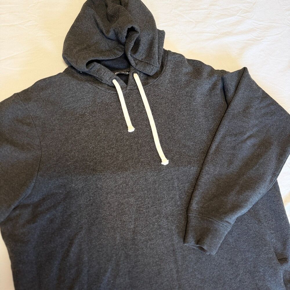 TravisMathew Mens XL Cloud Hoodie Dark Charcoal Heather Pullover Sweatshirt